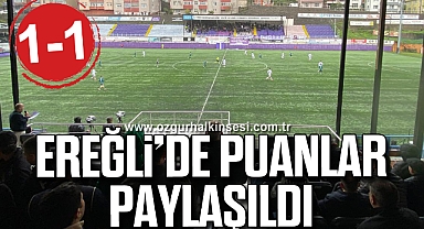 Kdz. Ereğli Belediyespor ile Giresunspor 1-1 Berabere Kaldı
