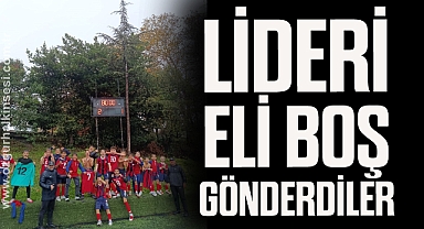 LİDERİ ELİ BOŞ GÖNDERDİLER