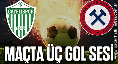MAÇTA ÜÇ GOL SESİ