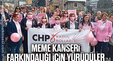 MEME KANSERİ FARKINDALIĞI İÇİN YÜRÜDÜLER
