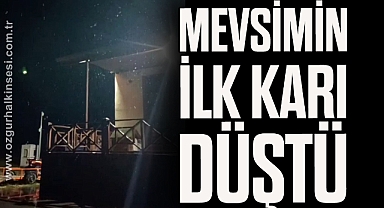 Mevsimin ilk karı düştü