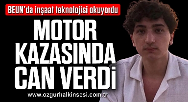 MOTOR KAZASINDA CAN VERDİ