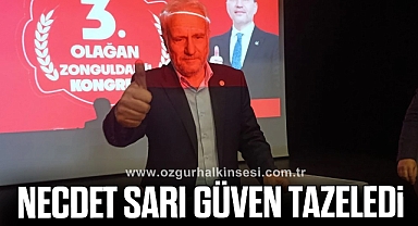 Necdet Sarı Güven Tazeledi