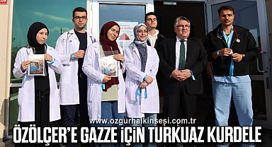 Özölçer’e Gazze için Turkuaz Kurdele