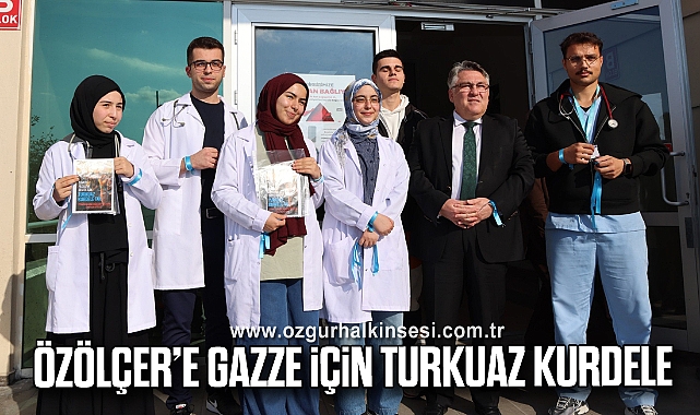 Özölçer’e Gazze için Turkuaz Kurdele