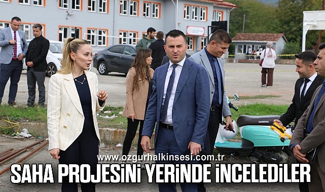 Saha Projesini Yerinde İncelediler