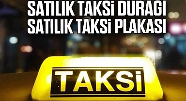 SATILIK TAKSİ PLAKASI