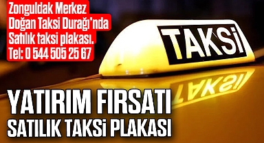 SATILIK TAKSİ PLAKASI