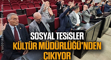 SOSYAL TESİSLER KÜLTÜR MÜDÜRLÜĞÜ'NDEN ÇIKIYOR 