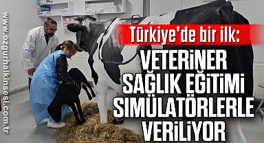 Türkiye'de bir ilk: Veteriner sağlık eğitimi simülatörlerle veriliyor