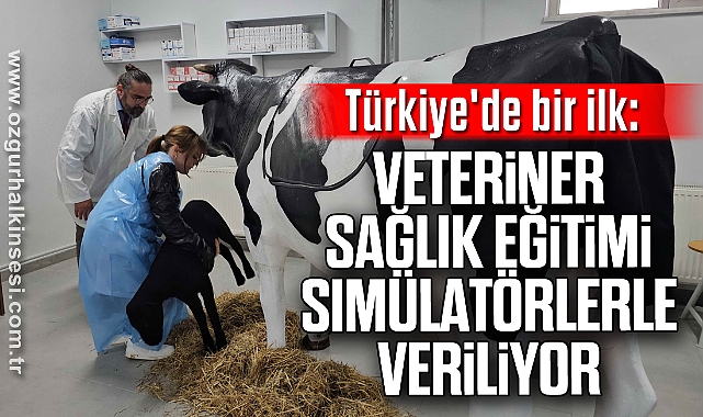 Türkiye'de bir ilk: Veteriner sağlık eğitimi simülatörlerle veriliyor