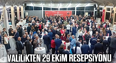 Valilikten 29 Ekim Resepsiyonu