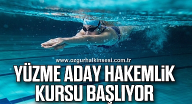 Yüzme Aday Hakemlik Kursu Başlıyor