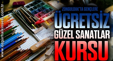 Zonguldak'ta Gençlere Ücretsiz Güzel Sanatlar Kursu