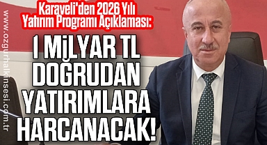 1 MİLYAR TL DOĞRUDAN YATIRIMLARA HARCANACAK!