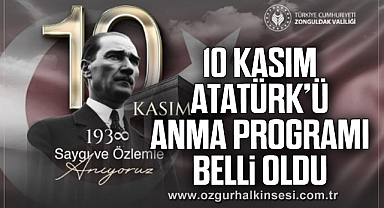 10 Kasım Atatürk’ü Anma Programı Belli Oldu