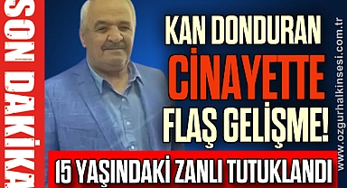 15 Yaşındaki Zanlı Tutuklandı 