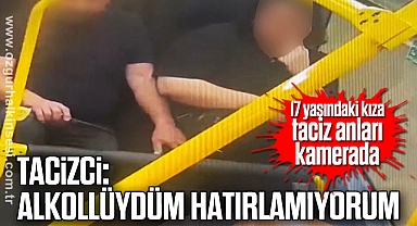 17 yaşındaki kıza taciz anları kamerada Tacizci: