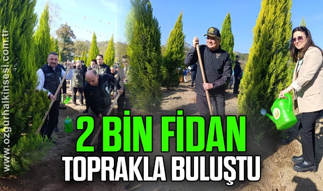 2 Bin Fidan Toprakla Buluştu