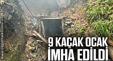 9 Kaçak Ocak İmha Edildi 