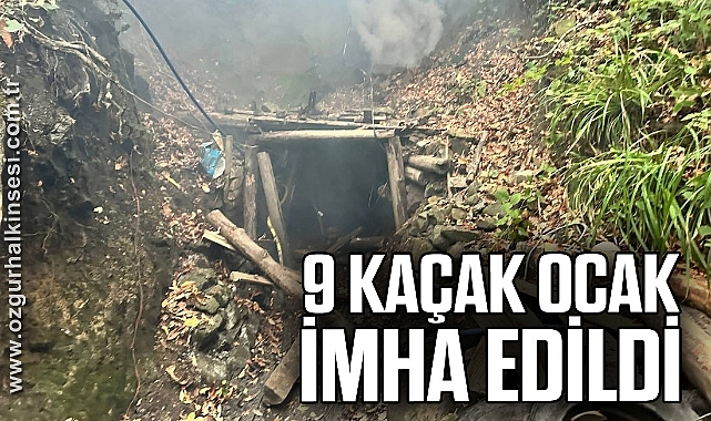9 Kaçak Ocak İmha Edildi