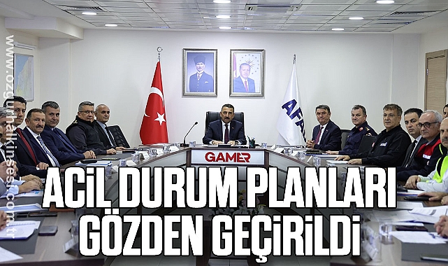 Acil Durum Planları Gözden Geçirildi