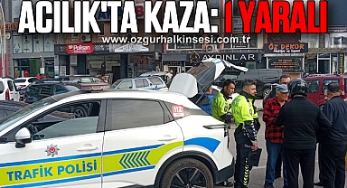 Acılık'ta Kaza: 1 Yaralı