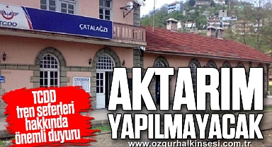 AKTARIM YAPILMAYACAK