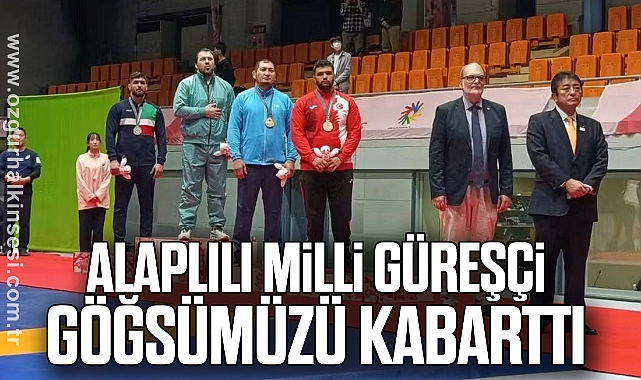 Alaplılı Milli Güreşçi Göğsümüzü Kabarttı