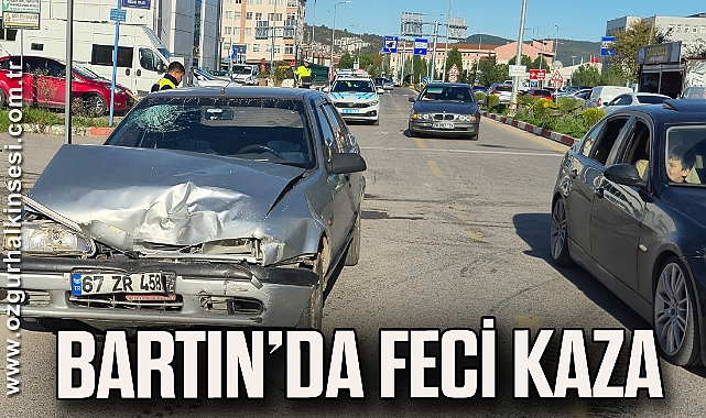 Bartın’da feci kaza