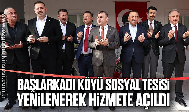 Başlarkadı Köyü Sosyal Tesisi Yenilenerek Hizmete Açıldı