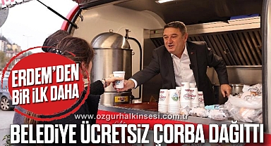 BELEDİYE ÜCRETSİZ ÇORBA DAĞITTI