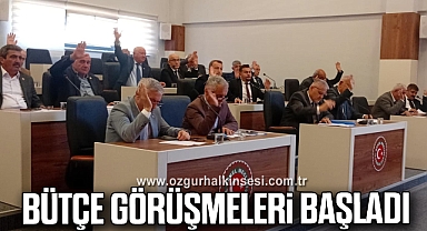 Bütçe Görüşmeleri Başladı