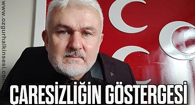 “ÇARESİZLİĞİN GÖSTERGESİ”