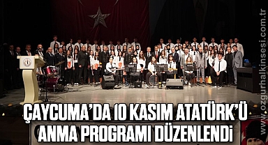 Çaycuma’da 10 Kasım Atatürk’ü Anma Programı Düzenlendi