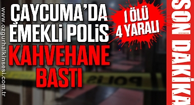 ÇAYCUMA'DA EMEKLİ POLİS KAHVEHANE BASTI