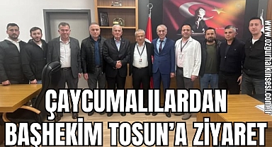 Çaycumalılardan Başhekim Tosun’a Ziyaret