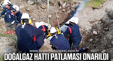Doğalgaz Hattı Patlaması Onarıldı
