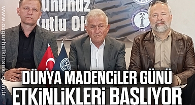 Dünya Madenciler Günü Etkinlikleri Başlıyor