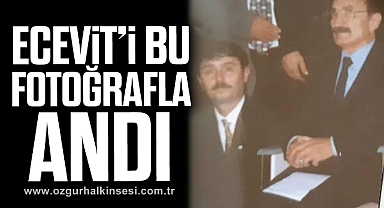 ECEVİT’İ BU FOTOĞRAFLA ANDI