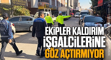 EKİPLER, KALDIRIM İŞGALCİLERİNE GÖZ AÇTIRILMIYOR