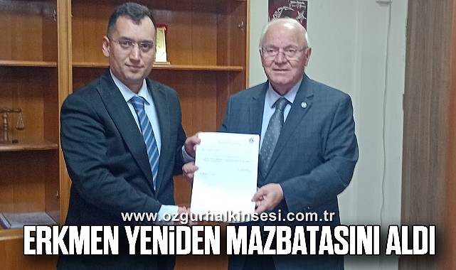 Erkmen Yeniden Mazbatasını Aldı 