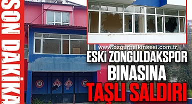 Eski Zonguldakspor Binasına Taşlı Saldırı