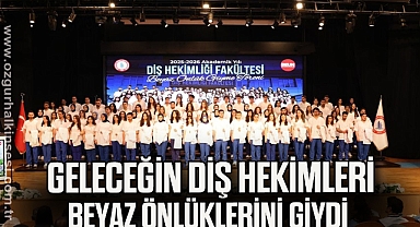  Geleceğin diş hekimleri beyaz önlüklerini giydi