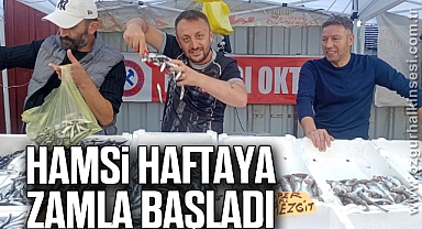 HAMSİ HAFTAYA ZAMLA BAŞLADI