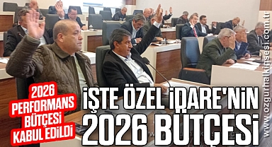 İşte Özel İdare'nin 2026 Bütçesi...