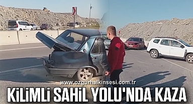 KİLİMLİ SAHİL YOLU'NDA KAZA 