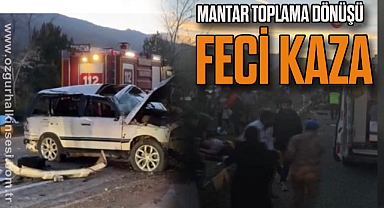 Mantar toplama dönüşü feci kaza