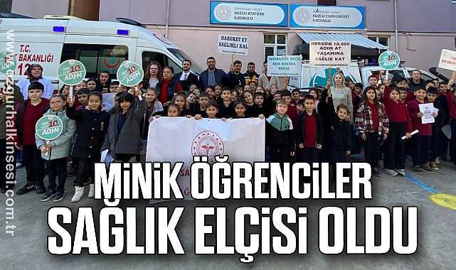 Minik öğrenciler sağlık elçisi oldu