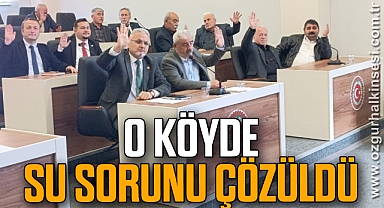 O KÖYDE SU SORUNU ÇÖZÜLDÜ